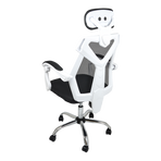 Office Chair &ndash; Ergonomic Mesh Back Computer Desk White Chair with Padded Foam Seat