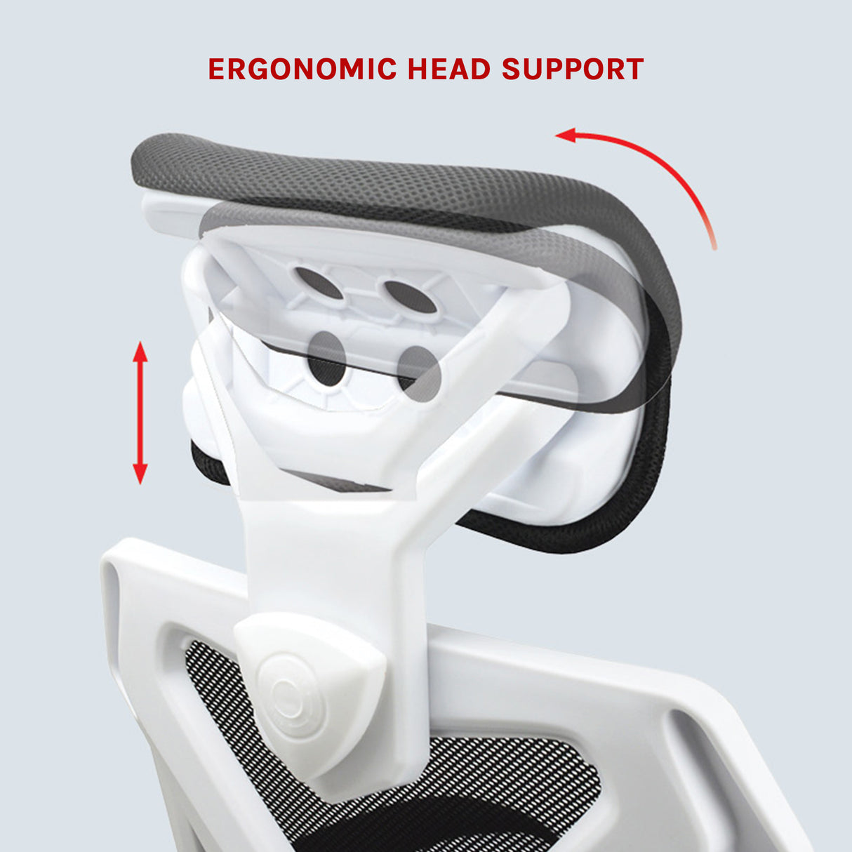 Office Chair &ndash; Ergonomic Mesh Back Computer Desk White Chair with Padded Foam Seat