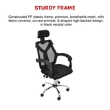 Office Chair &ndash; Ergonomic Mesh Back Computer Desk Chair with Padded Foam Seat in Black