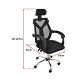Office Chair &ndash; Ergonomic Mesh Back Computer Desk Chair with Padded Foam Seat in Black