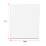 5 pack of 50x60cm Artist Blank Stretched Canvas Canvases Art Large White Range Oil Acrylic Wood - Extra Image