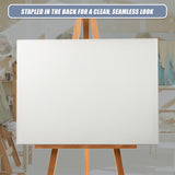 5 pack of 50x60cm Artist Blank Stretched Canvas Canvases Art Large White Range Oil Acrylic Wood - Extra Image