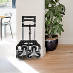 Stair Climbing Trolley 6 Wheels Aluminium Folding Hand Cart Climb Steps