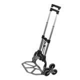 Stair Climbing Trolley 6 Wheels Aluminium Folding Hand Cart Climb Steps - Top-Down View