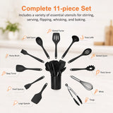 11pcs Kitchen Utensil Set Silicone Heat-Resistant Non-Stick Kitchen Utensils kit - Extra Image