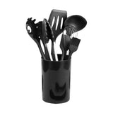 11pcs Kitchen Utensil Set Silicone Heat-Resistant Non-Stick Kitchen Utensils kit - Top-Down View
