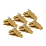 120pc Wooden Clothes Hangers Coat Pant Suit Coathangers Rack Wardrobe Wood - Side View