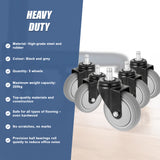 5x Office Chair Caster Wheels Set &ndash; Heavy Duty Universal Replacement for All Floors