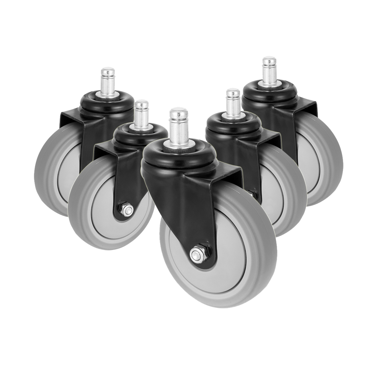 5x Office Chair Caster Wheels Set &ndash; Heavy Duty Universal Replacement for All Floors
