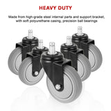 5x Office Chair Caster Wheels Set &ndash; Heavy Duty Universal Replacement for All Floors