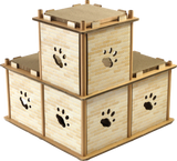 Cat Cardboard House Tree Tower Condo Scratcher Pet Post Pad Mat Furniture