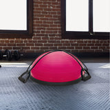 Yoga Balance Trainer Exercise Ball for Arm, Leg, Core Workout with Pump, 2 Resistance Bands - Front View