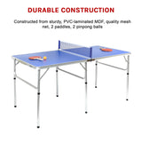 152cm Portable Tennis Table, Folding Ping Pong Table Game Set - Close-Up Angle