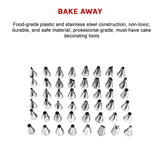 164Pcs Cake Decorating Kit Turntable Rotating Baking Flower Icing Piping Nozzles
