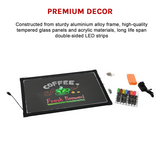40x60cm LED Drawing Writing Board Fluorescent Light Up Sensory Play - Close-Up Angle