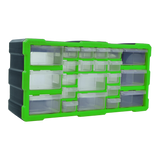 22 Multi Drawer Parts Storage Cabinet Unit Organiser Home Garage Tool Box - Side View