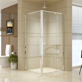 Semi Frameless Shower Screen (98~106)x 195cm & (89~92)x 195cm Side AS/NZS Glass