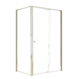 Semi Frameless Shower Screen (114~122)x 195cm & (77~80)x 195cm Side AS/NZS Glass
