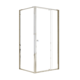 Semi Frameless Shower Screen (98~106)x 195cm & (77~80)x 195cm Side AS/NZS Glass - Side View