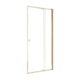 Adjustable Semi Frameless Shower Screen (98~106) x 195cm Australian Safety Glass - Side View