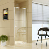 Adjustable Semi Frameless Shower Screen (82~90) x 195cm Australian Safety Glass