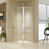 Semi Frameless Shower Screen (74~82)x 195cm & (89~92)x 195cm Side AS/NZS Glass
