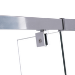 Adjustable Semi Frameless Shower Screen (74~82) x 195cm Australian Safety Glass