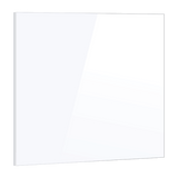 Toughened 90cm x 75cm White Glass Kitchen Splashback