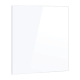 Toughened 60cm x 70cm White Glass Kitchen Splashback - 45-Degree Angle