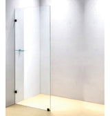 700 x 2000mm Frameless 10mm Safety Glass Shower Screen
