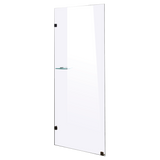 700 x 2100mm Frameless 10mm Safety Glass Shower Screen - Side View