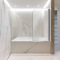 180 Degree Pivot Door 6mm Safety Glass Bath Shower Screen 800x1400mm By Della Francesca