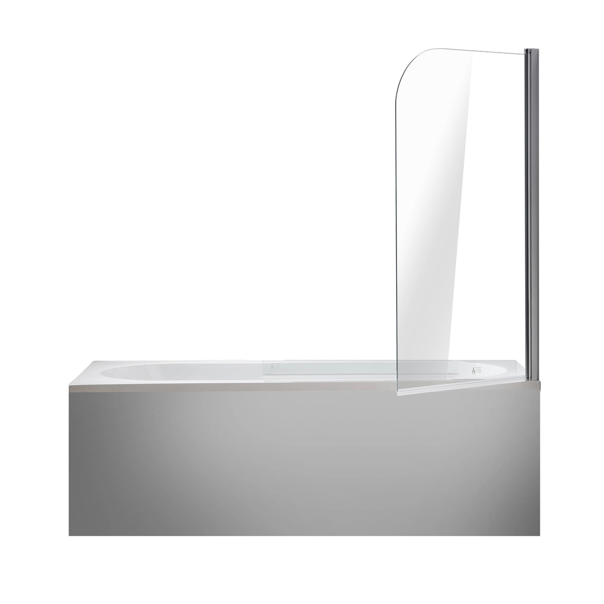 180 Degree Pivot Door 6mm Safety Glass Bath Shower Screen 800x1400mm By Della Francesca