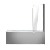 180 Degree Pivot Door 6mm Safety Glass Bath Shower Screen 800x1400mm By Della Francesca - Rear View