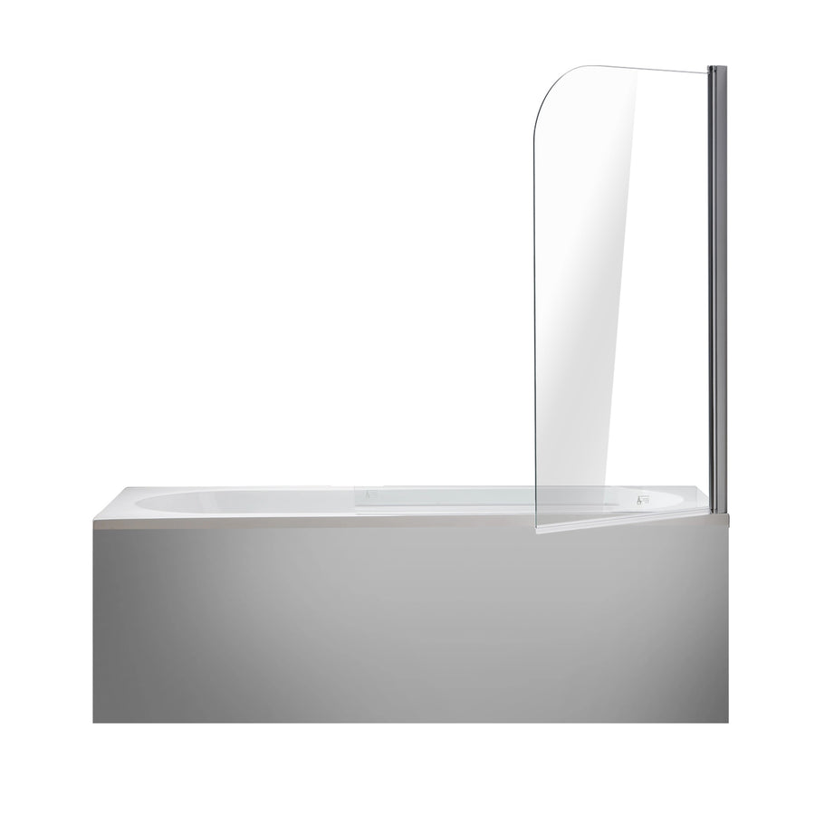 180 Degree Pivot Door 6mm Safety Glass Bath Shower Screen 800x1400mm By Della Francesca