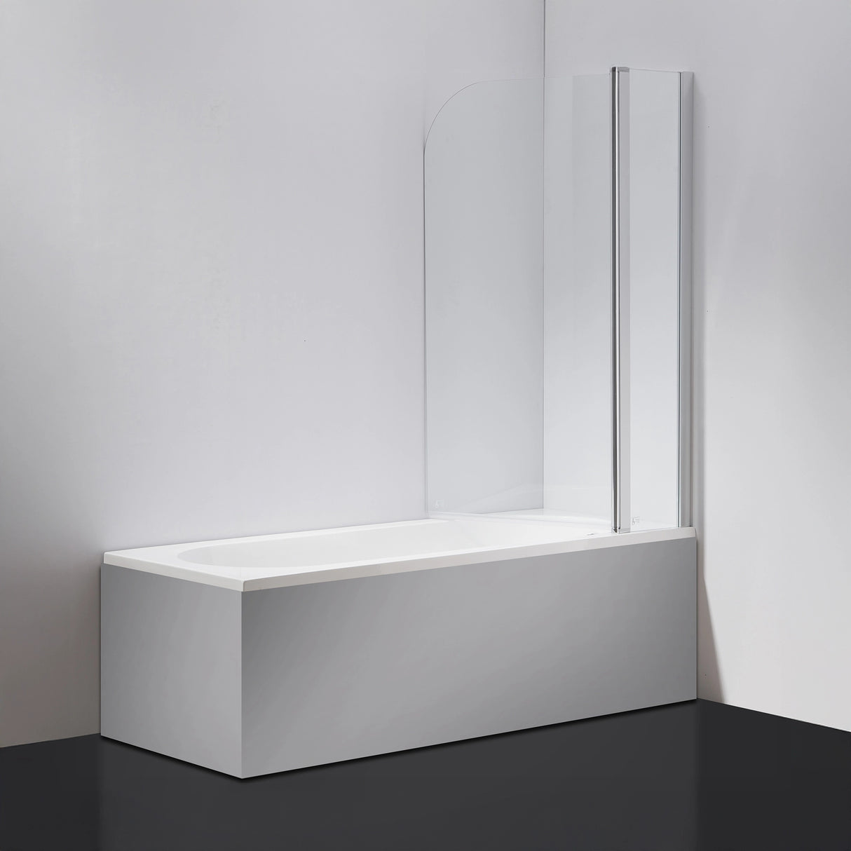 180 Degree Pivot Door 6mm Safety Glass Bath Shower Screen 1000x1400mm By Della Francesca
