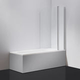 180 Degree Pivot Door 6mm Safety Glass Bath Shower Screen 1000x1400mm By Della Francesca - Close-Up Angle