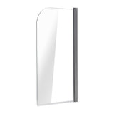 180 Degree Pivot Door 6mm Safety Glass Bath Shower Screen 900x1400mm By Della Francesca - Side View