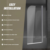 180 Degree Pivot Door 6mm Safety Glass Bath Shower Screen 900x1400mm By Della Francesca