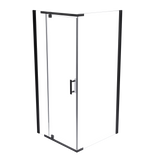 Shower Screen 1000x800x1900mm Framed Safety Glass Pivot Door By Della Francesca - Side View