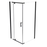 Shower Screen 1200x800x1900mm Framed Safety Glass Pivot Door By Della Francesca - Side View