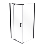 Shower Screen 1200x900x1900mm Framed Safety Glass Pivot Door By Della Francesca - Side View