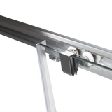 900 x 800mm Sliding Door Nano Safety Glass Shower Screen By Della Francesca