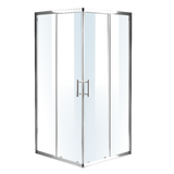 900 x 1200mm Sliding Door Nano Safety Glass Shower Screen By Della Francesca - Side View