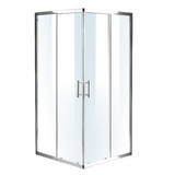 1200 x 800mm Sliding Door Nano Safety Glass Shower Screen By Della Francesca - Side View