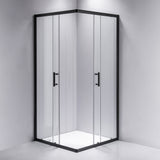 800 x 800mm Sliding Door Nano Safety Glass Shower Screen By Della Francesca