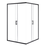 1200 x 900mm Sliding Door Nano Safety Glass Shower Screen By Della Francesca - Side View