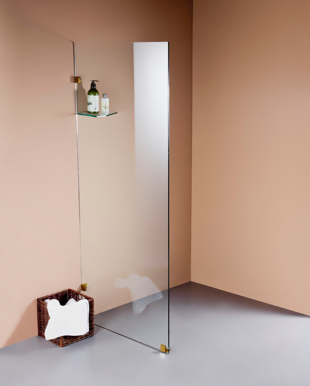 700 x 2000mm Frameless 10mm Safety Glass Shower Screen