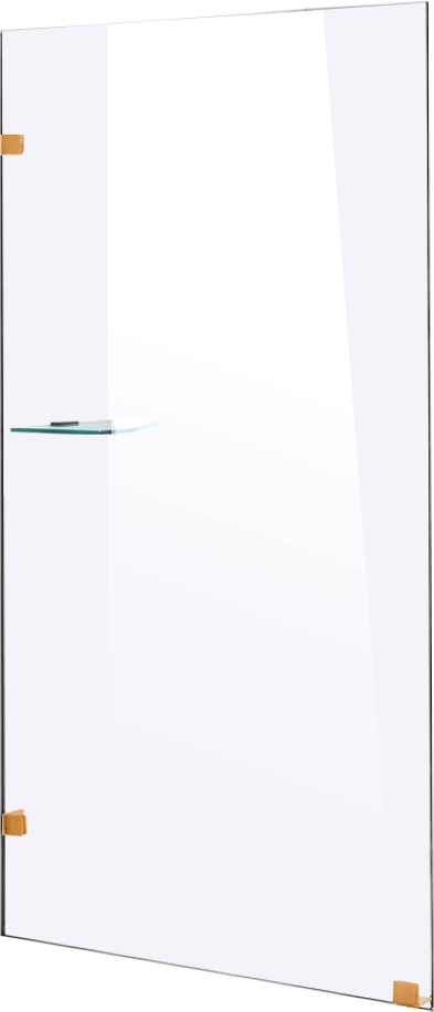 700 x 2000mm Frameless 10mm Safety Glass Shower Screen