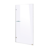 700 x 2000mm Frameless 10mm Safety Glass Shower Screen - Top-Down View